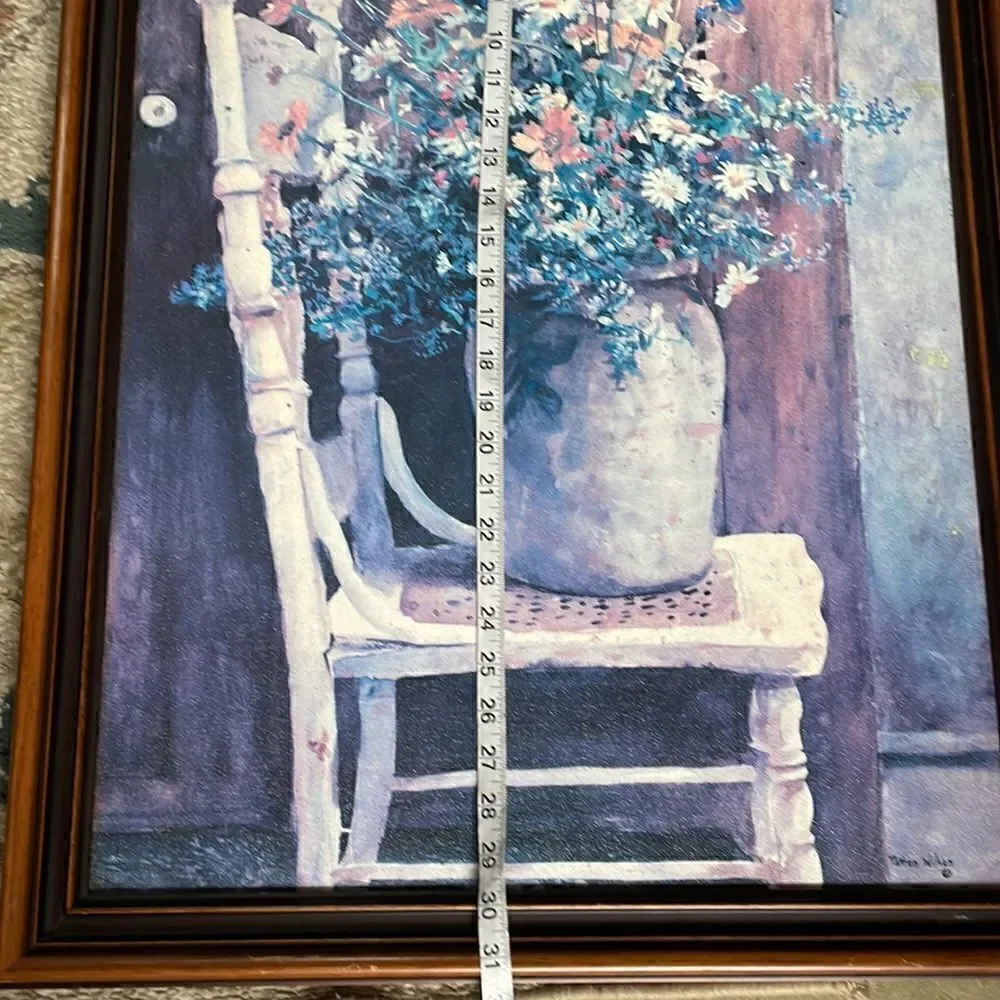 “Morning Arrangement,” by Patton Wilson Very Large Framed Canvas Print (31x22.5)